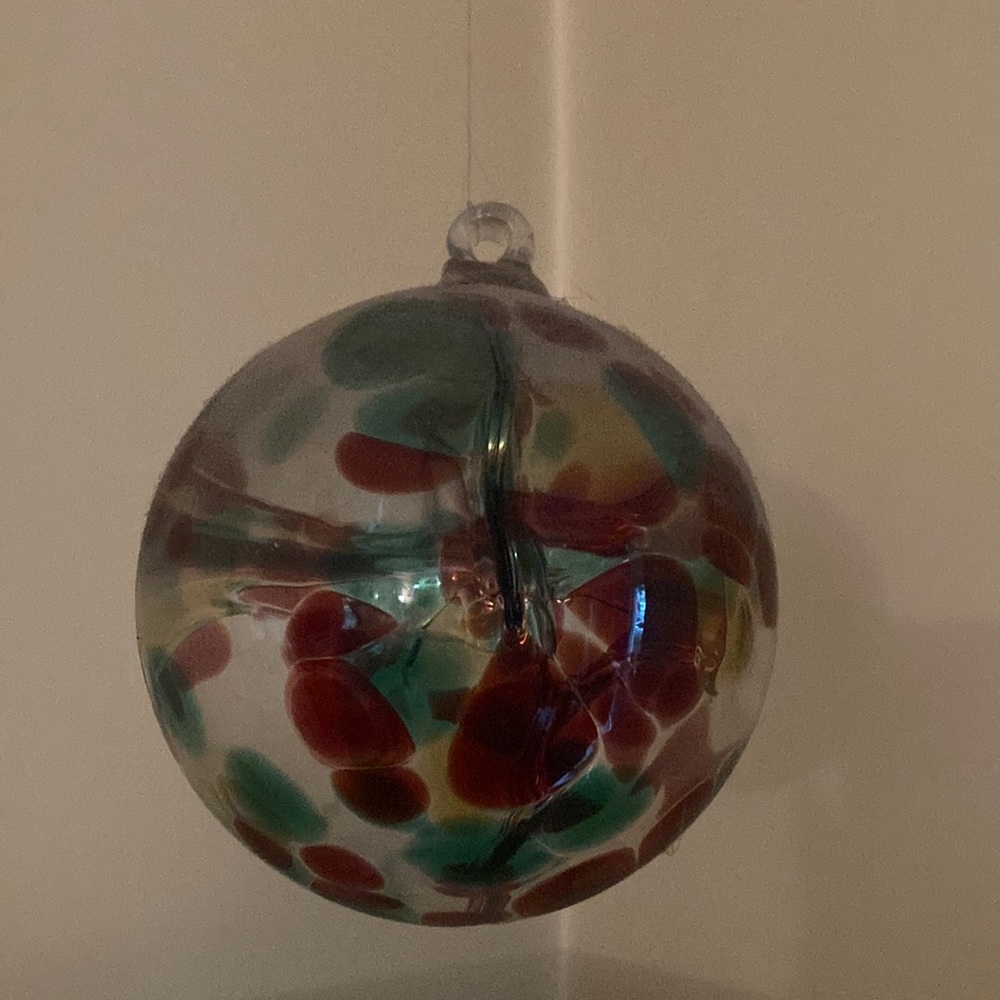 Hand blown glass ball